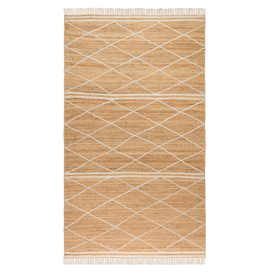  Ethnic jute Fringe 200x300, 200300 , , Tkano, 