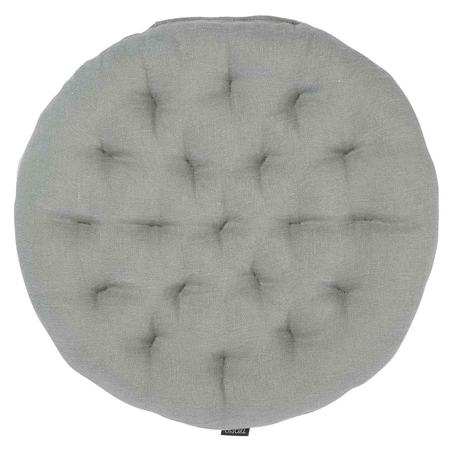 Подушка на стул Essential Washed Linen grey, 40х40 см, Лён, Tkano, Россия