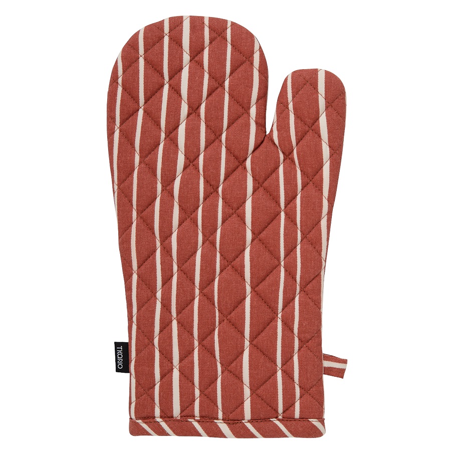 Прихватка-варежка Prairie Stripes Terracotta, 17,5x33 см, Хлопок, Полиэстер, Tkano, Россия, Prairie