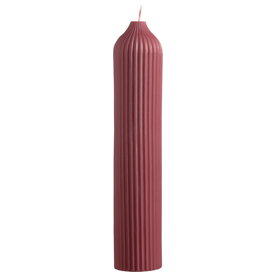 Свеча Edge candle bordo 26, 5 см, 26 см, Воск, Парафин, Tkano, Россия