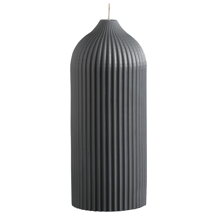 Свеча Edge candle graphite 17, 9 см, 17 см, Воск, Парафин, Tkano, Россия