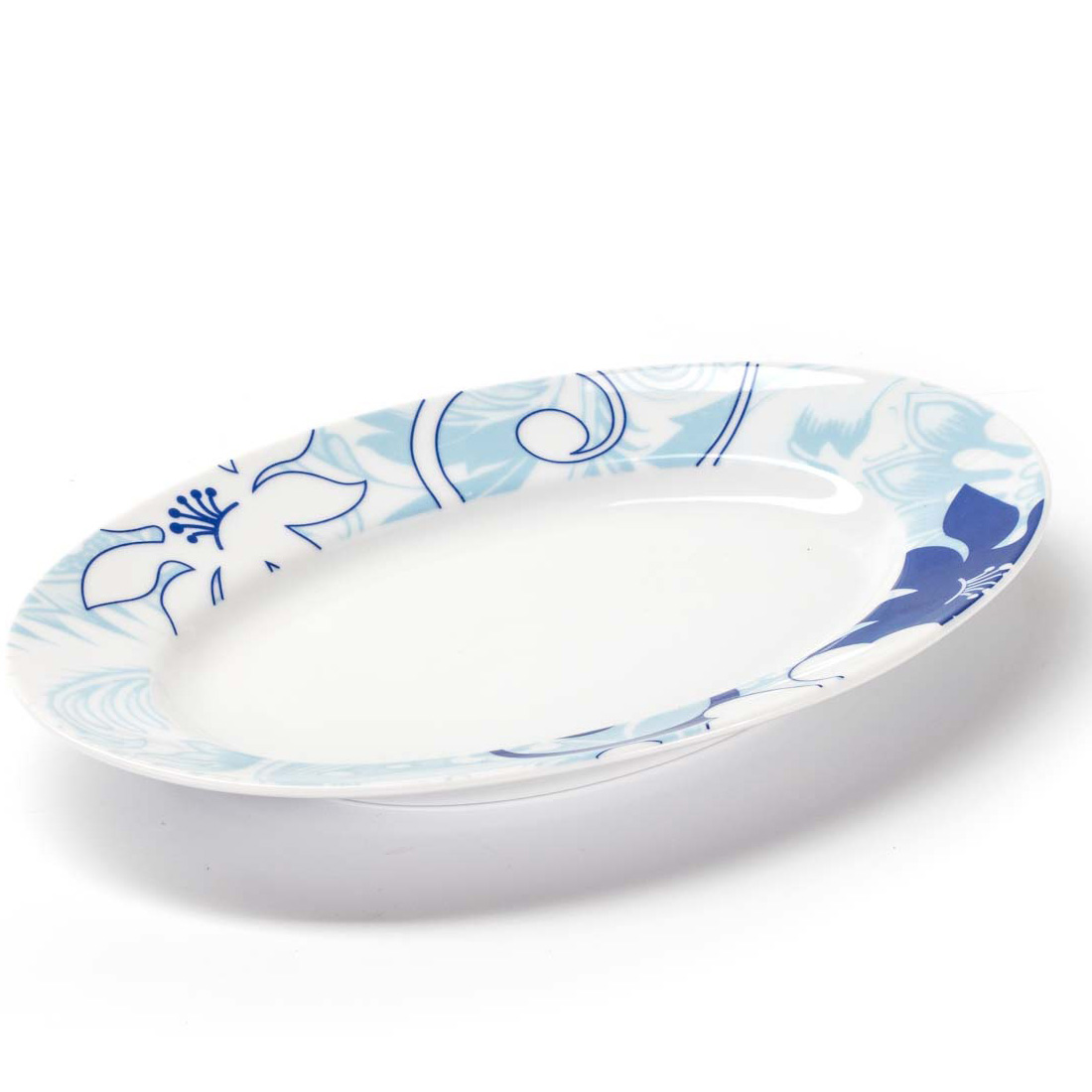 Блюдо овальное Blue sky, 23х15 см, Фарфор, Tunisian Porcelain