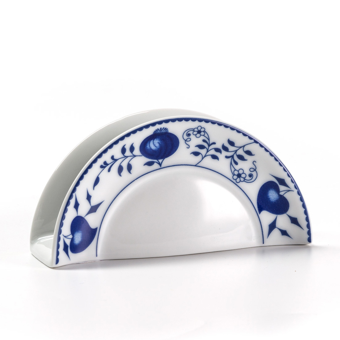Подставка для салфеток Onion blue, 12х4 см, 6 см, Фарфор, Tunisian Porcelain, Onion Blue
