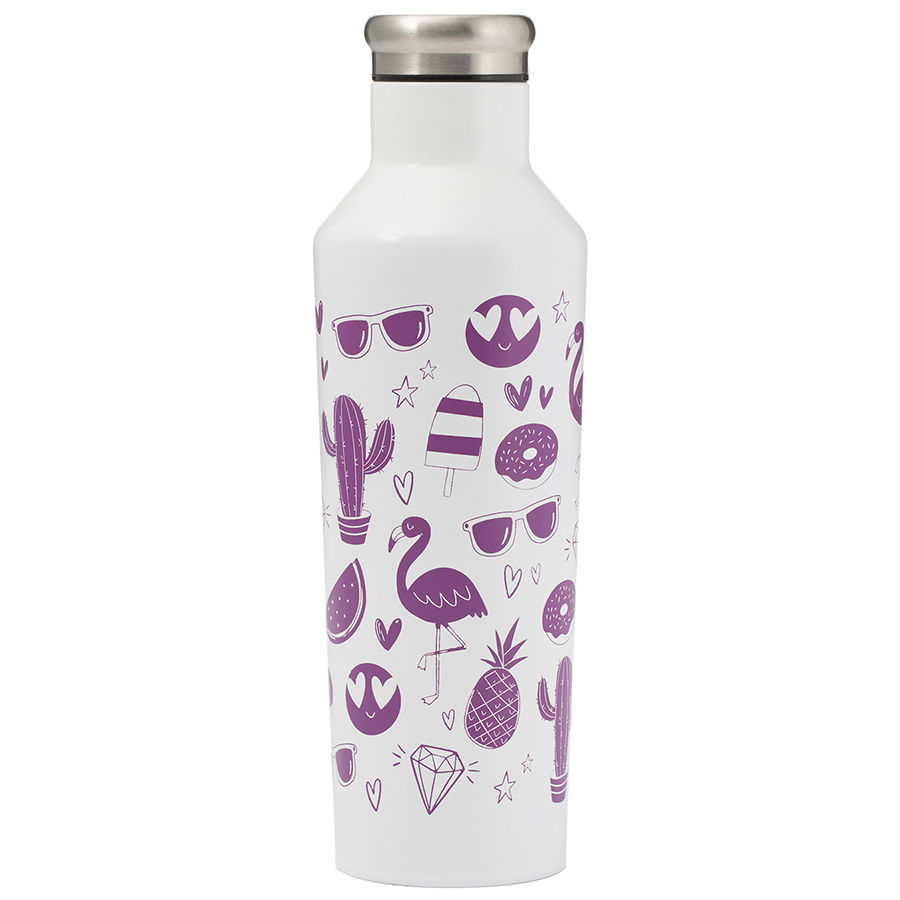 Бутылка Pure Colour Change Emoji, 800 мл, 8 см, 25 см, Нерж. сталь, TYPHOON, Великобритания
