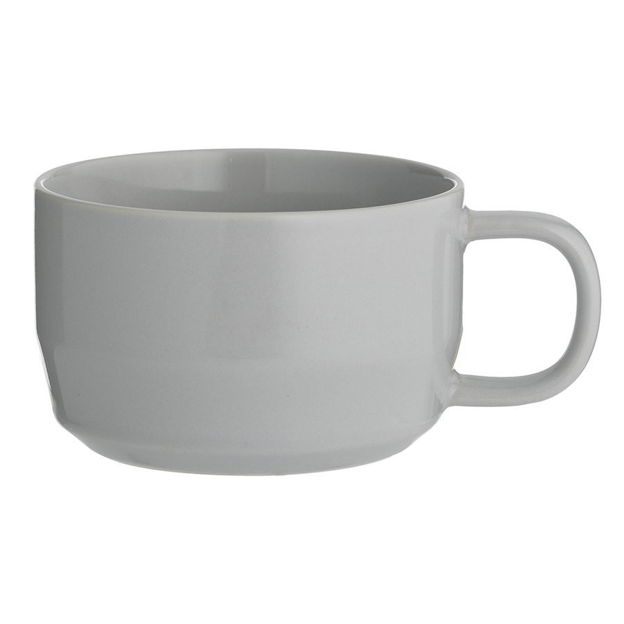 Чашка для каппучино Cafe Concept gray, 11 см, 7 см, 400 мл, Керамика, TYPHOON, Великобритания, 1 персона