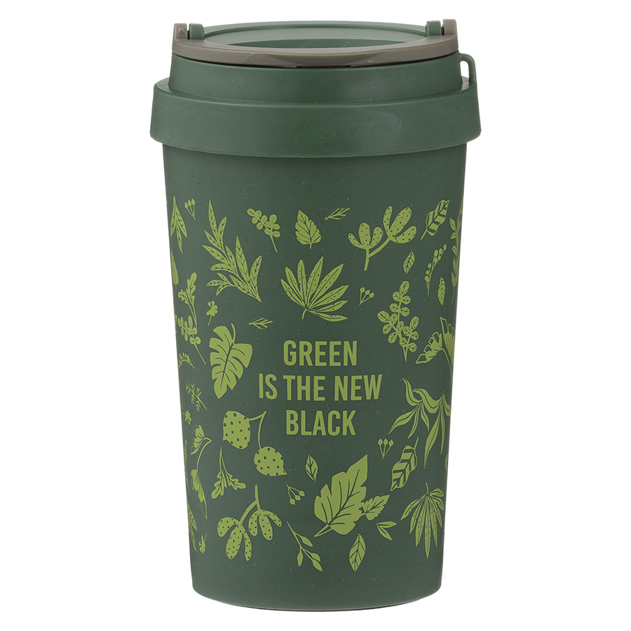 Кружка Green Is The New Black, 380 мл, 8,5 см, 15,5 см, Волокно, TYPHOON, Великобритания