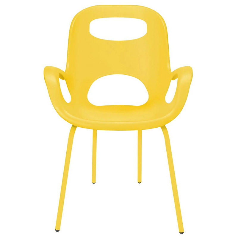 Дизайнерский стул Oh Chair yellow, 61х61 см, 86 см, Нерж. сталь, Пластик, Umbra