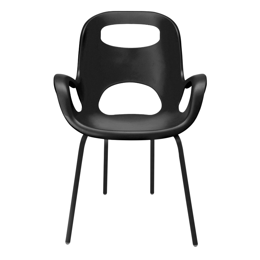 Дизайнерский стул Oh Chair black, 61х61 см, 86 см, Нерж. сталь, Пластик, Umbra, Канада