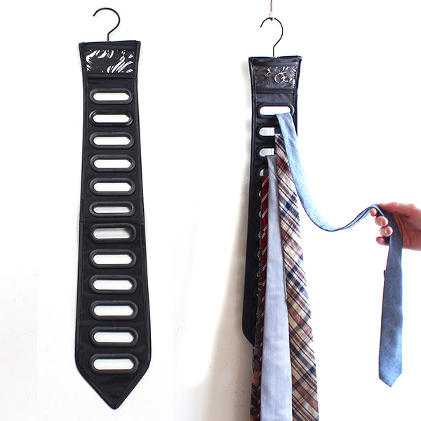 Органайзер для галстуков Black tie, 12х69 см, Полиэстер, Umbra