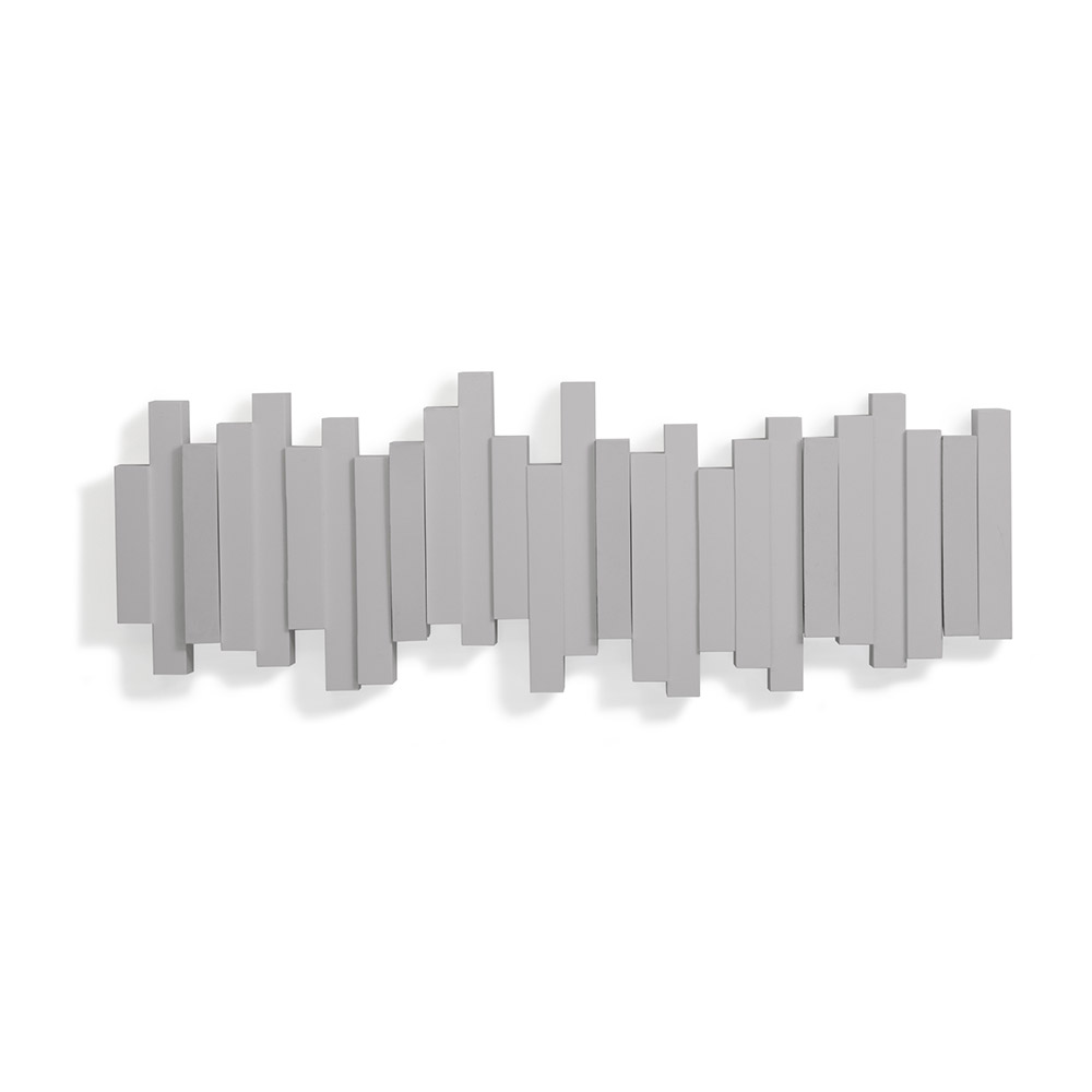 Вешалка настенная Sticks grey, 50х18 см, Пластик, Umbra, Канада