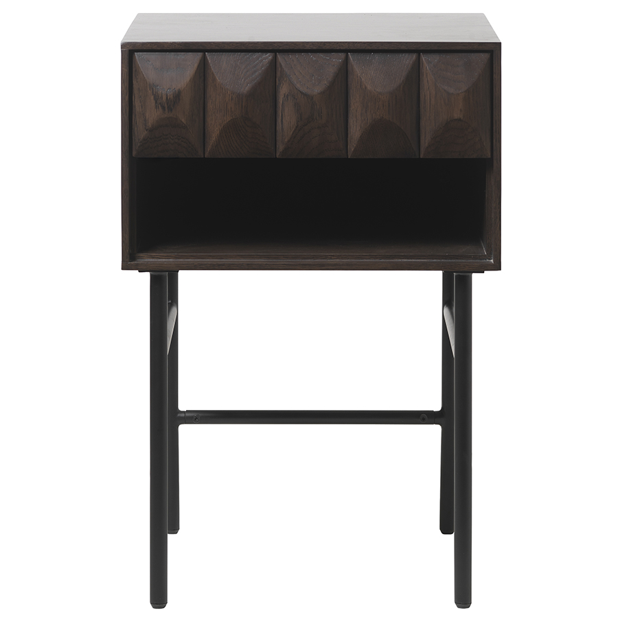 Столик Latina, 45x45 см, 70 см, Дуб, Сталь, Пластик, Unique Furniture, Дания