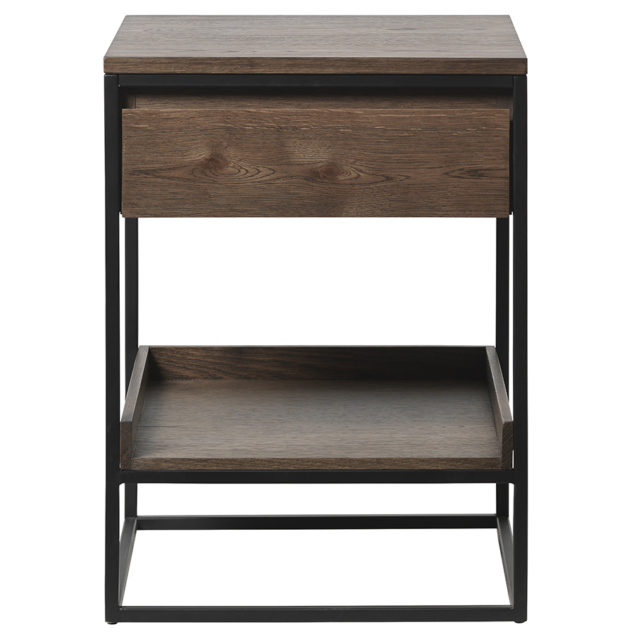 Столик Rivoli, 45х45 см, 60 см, Сталь, Дуб, Unique Furniture, Дания