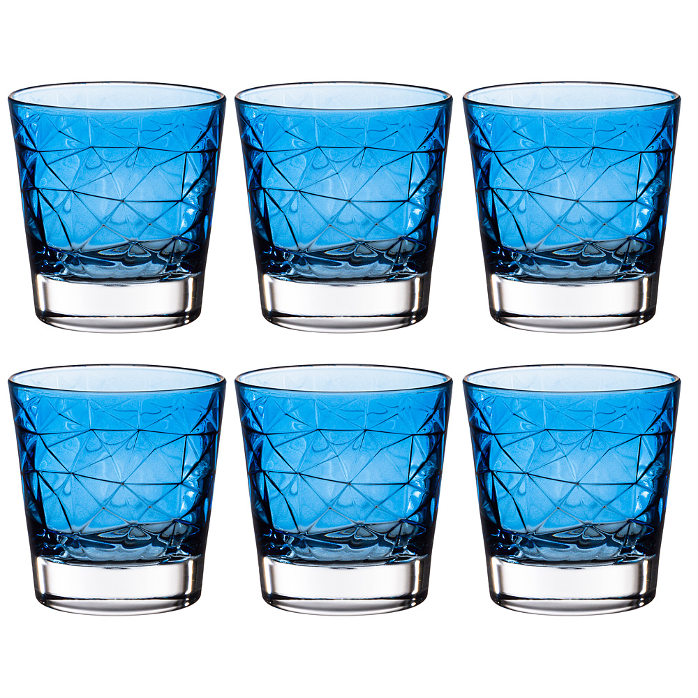 Набор стаканов Dolomiti Blue 290, 6 шт., 27х18 см, 290 мл, 11 см, Стекло, Vidivi, Италия
