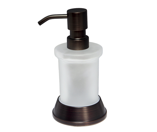 Дозатор для жидкого мыла Isar, 17 см, 170 мл, 8 см, Стекло, Металл, WasserKRAFT, Isar
